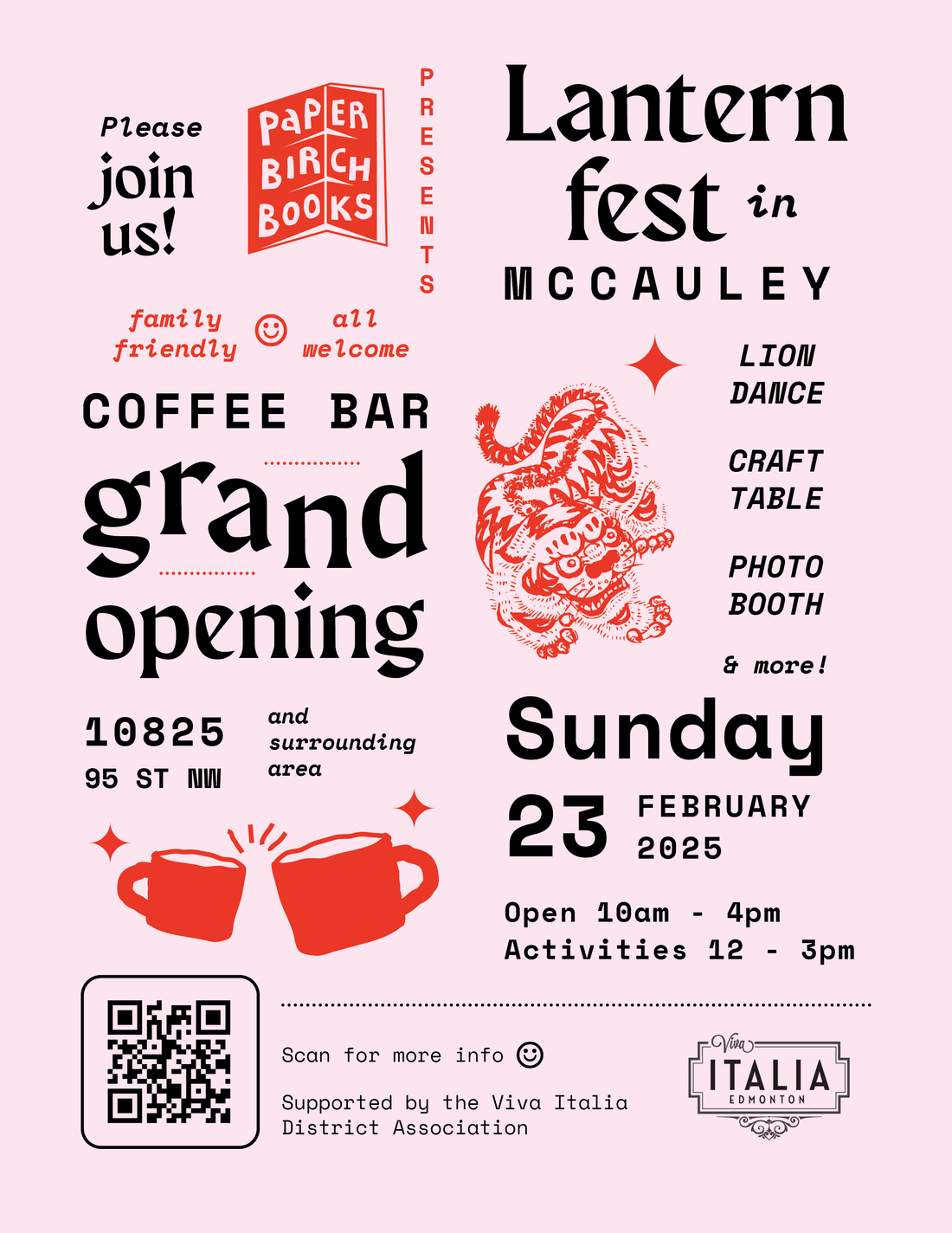Feb 23, 2025: Coffee Bar GRAND OPENING + Lantern Fest!