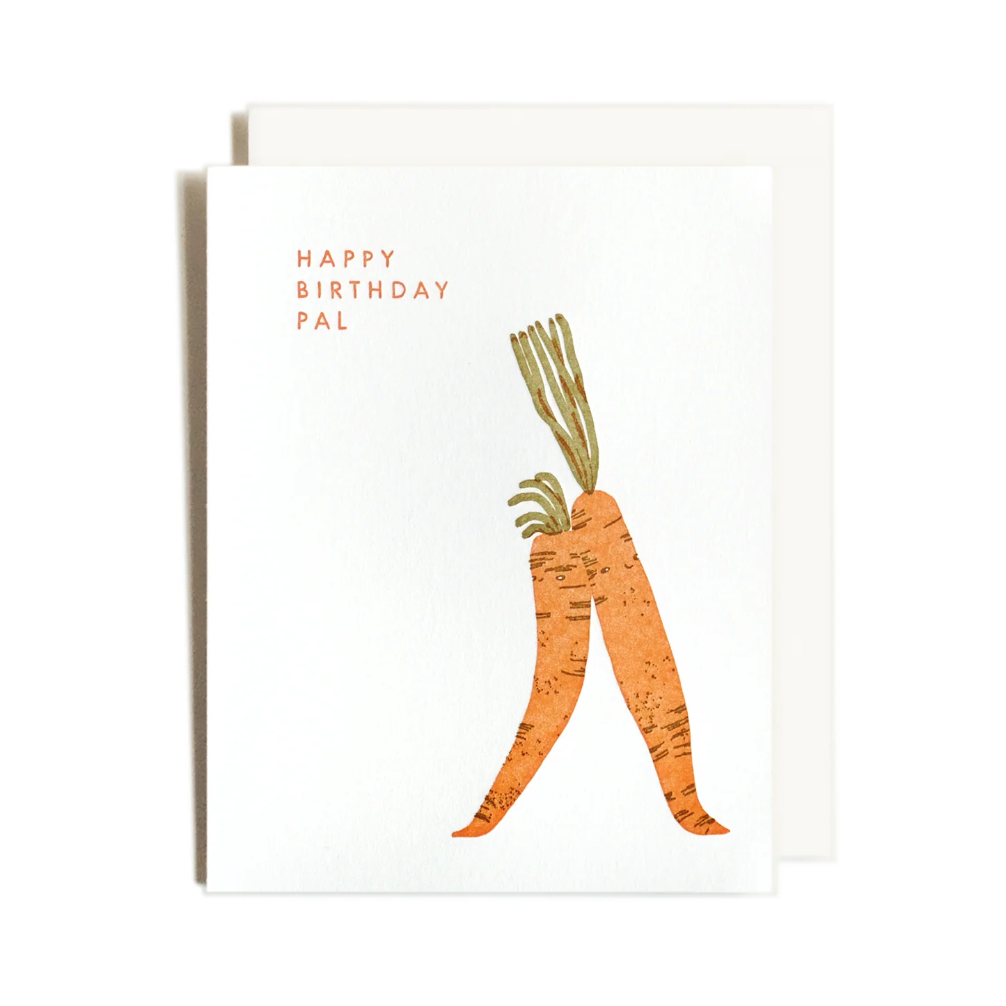 Birthday Pal Carrots Greeting Card