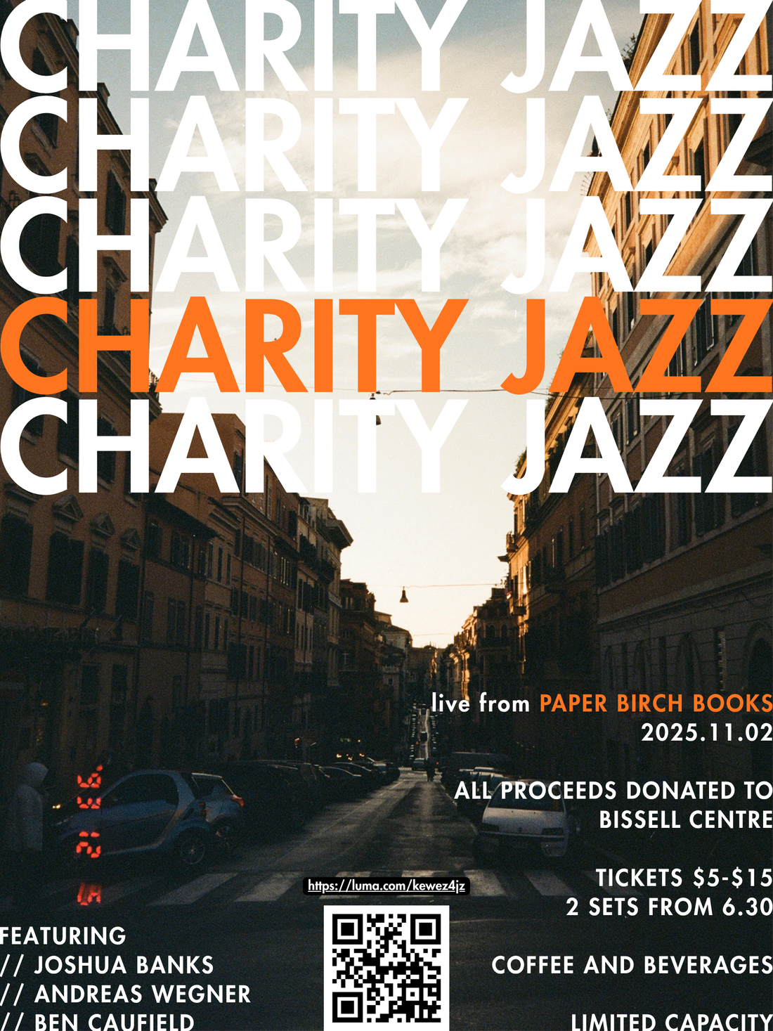 Nov 2, 2025: Charity Jazz Night with Benjamin Caufield