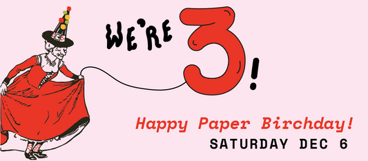 Dec 6, 2025: Happy 3rd Paper Birchday!