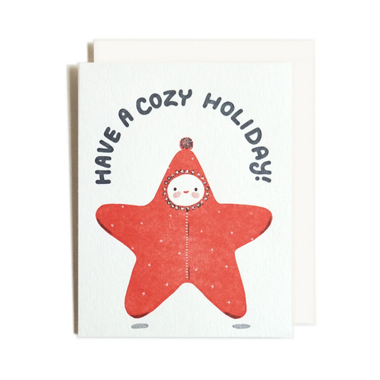 Cozy Star Greeting Card