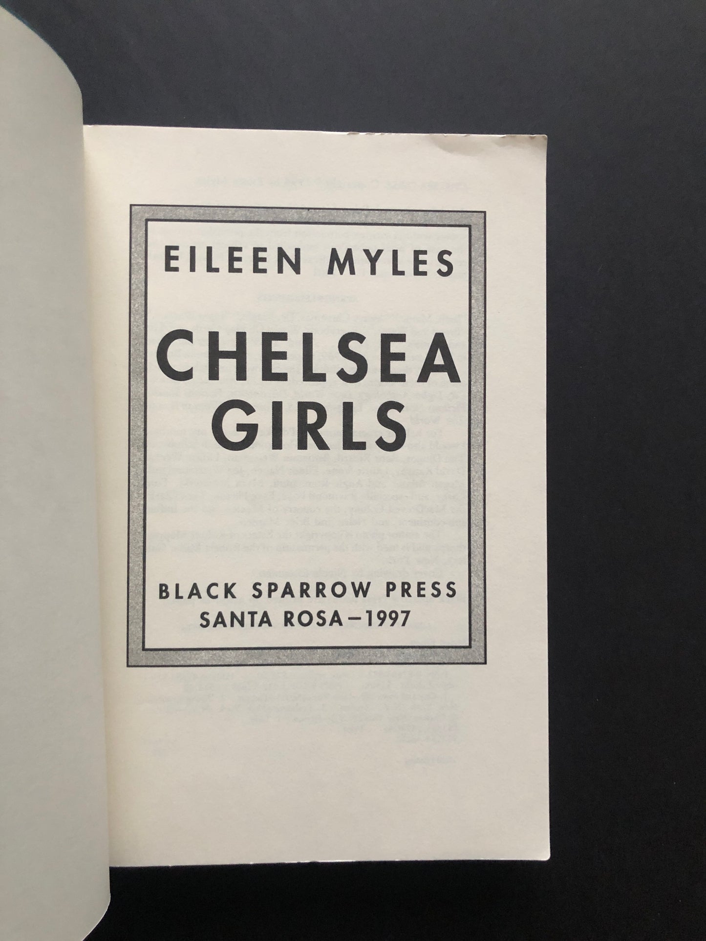 Chelsea Girls (First Edition)