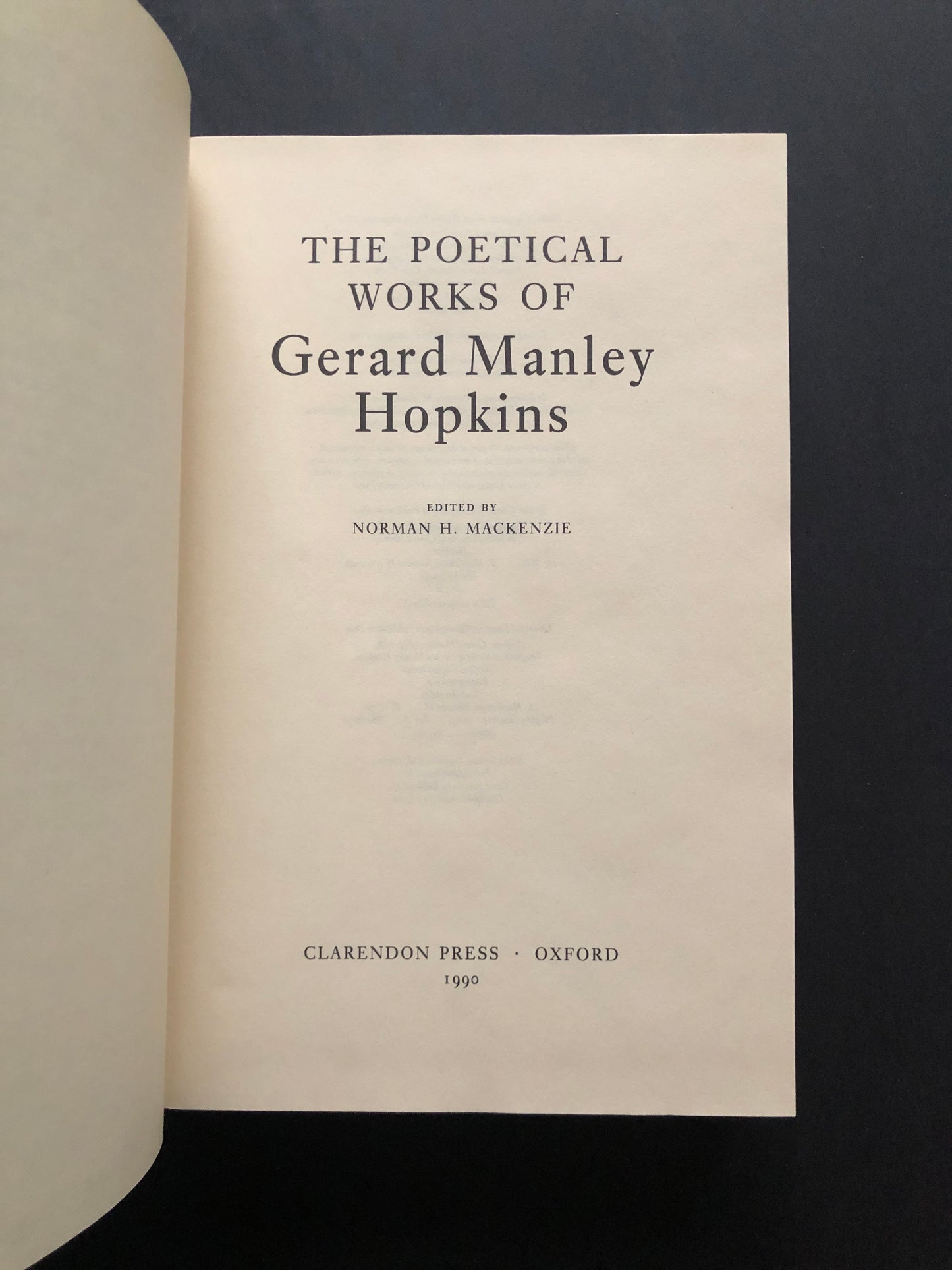 The Poetical Works of Gerard Manley Hopkins