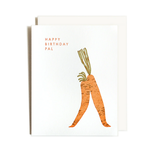 Birthday Pal Carrots Greeting Card